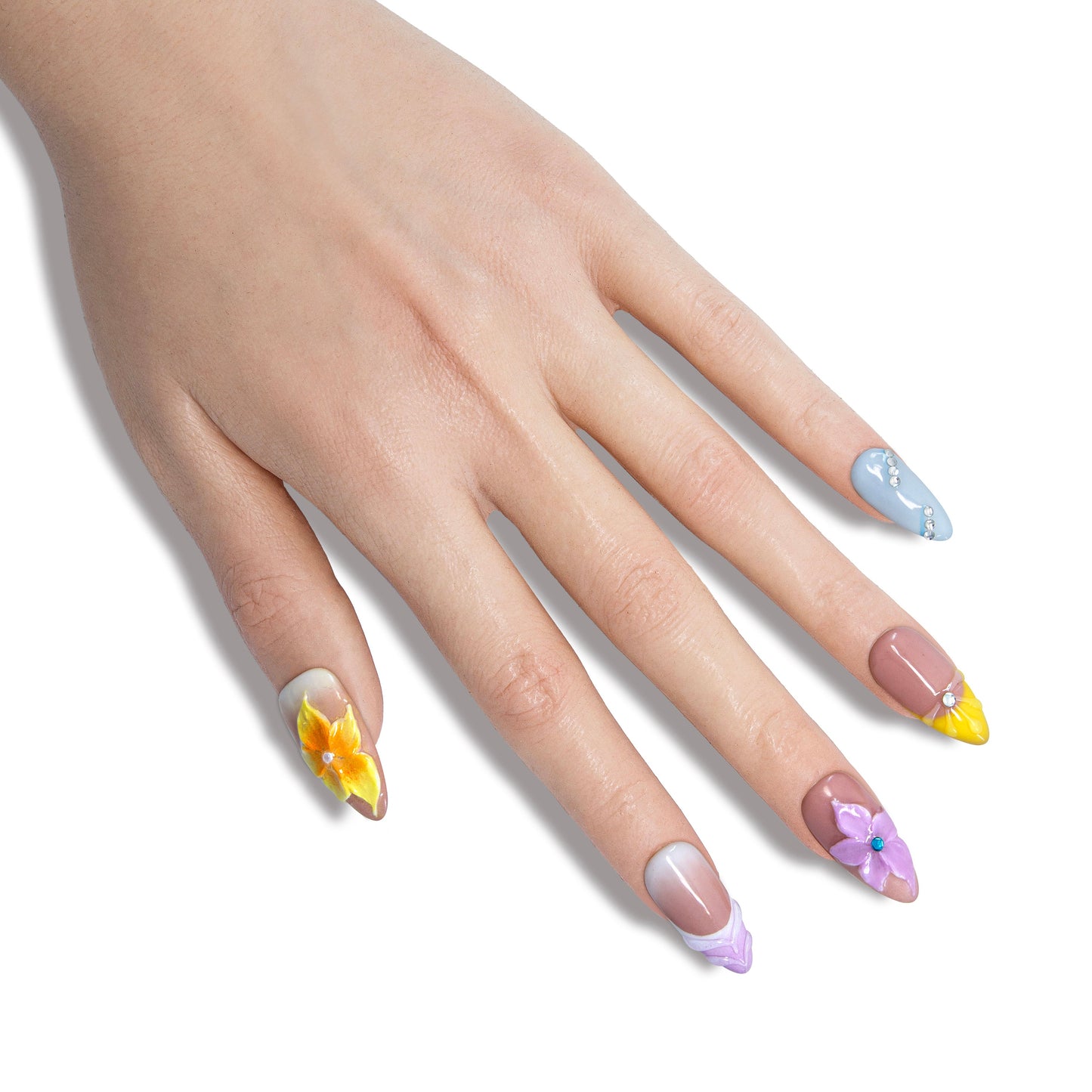 Glimmer Envy Handmade Almond Nails 12006