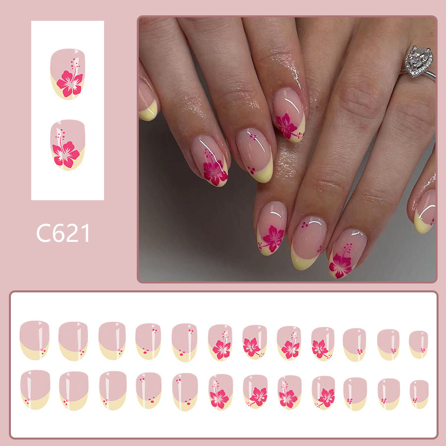 12 Sizes-24 Pcs Press On Nails C833