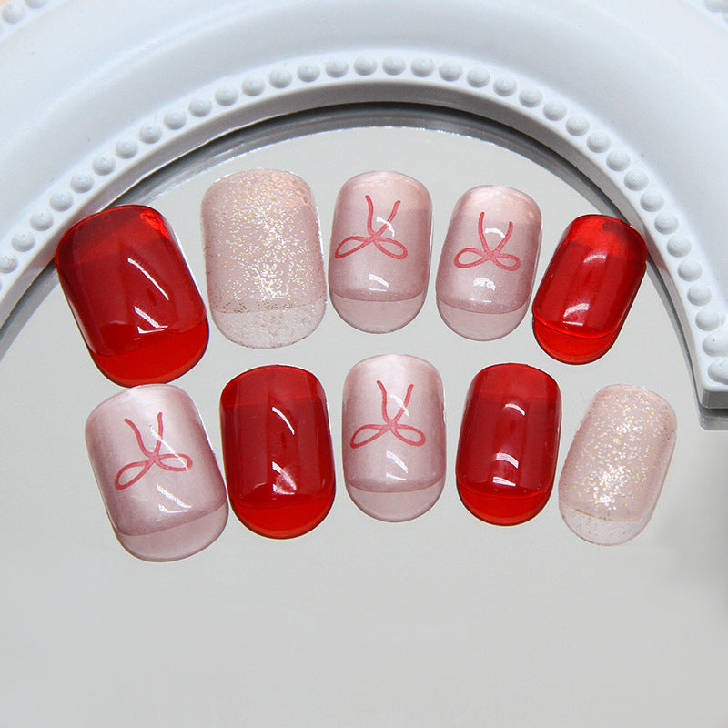 12 Sizes-24 Pcs Press On Nails MY141