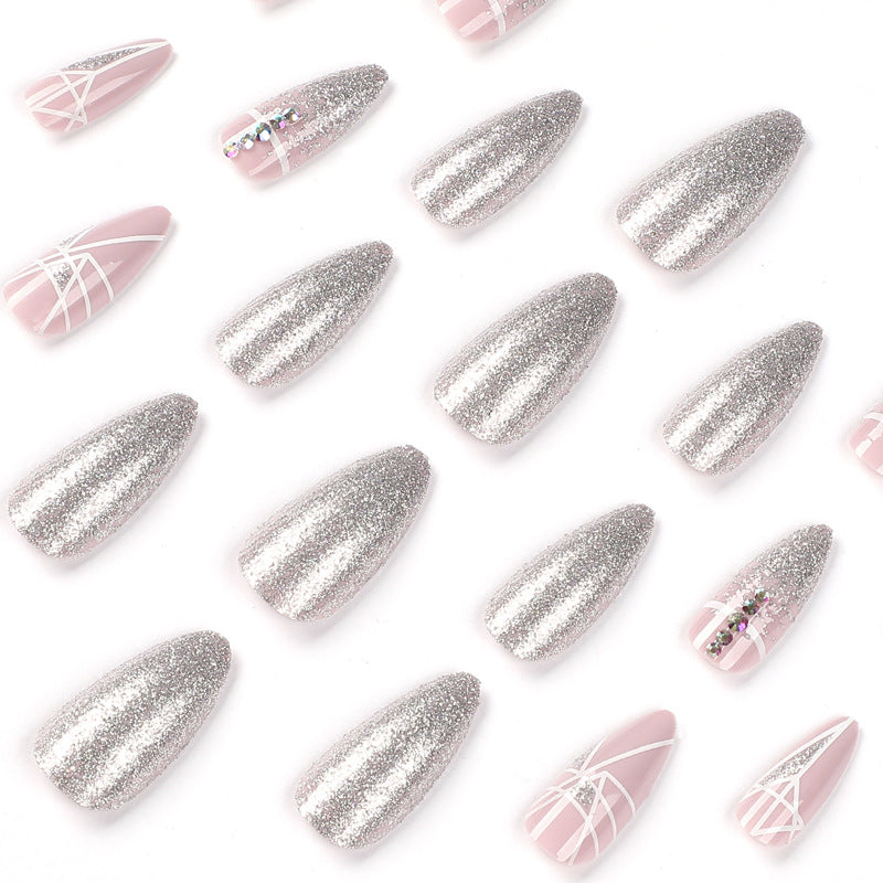 Almond Pink Press on Nails