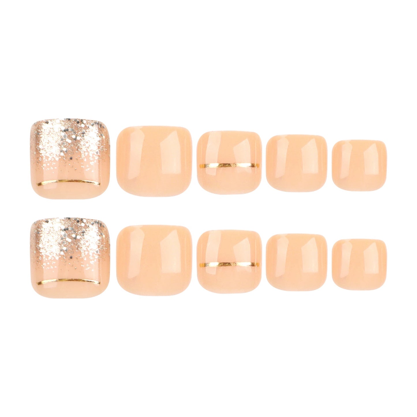 12 Sizes-24 Pcs Press On Nails JP3215