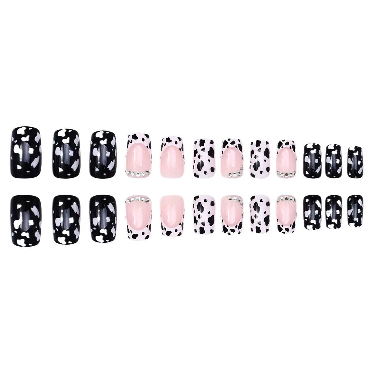 12 Sizes-24 Pcs Press On Nails CDJ-2-214