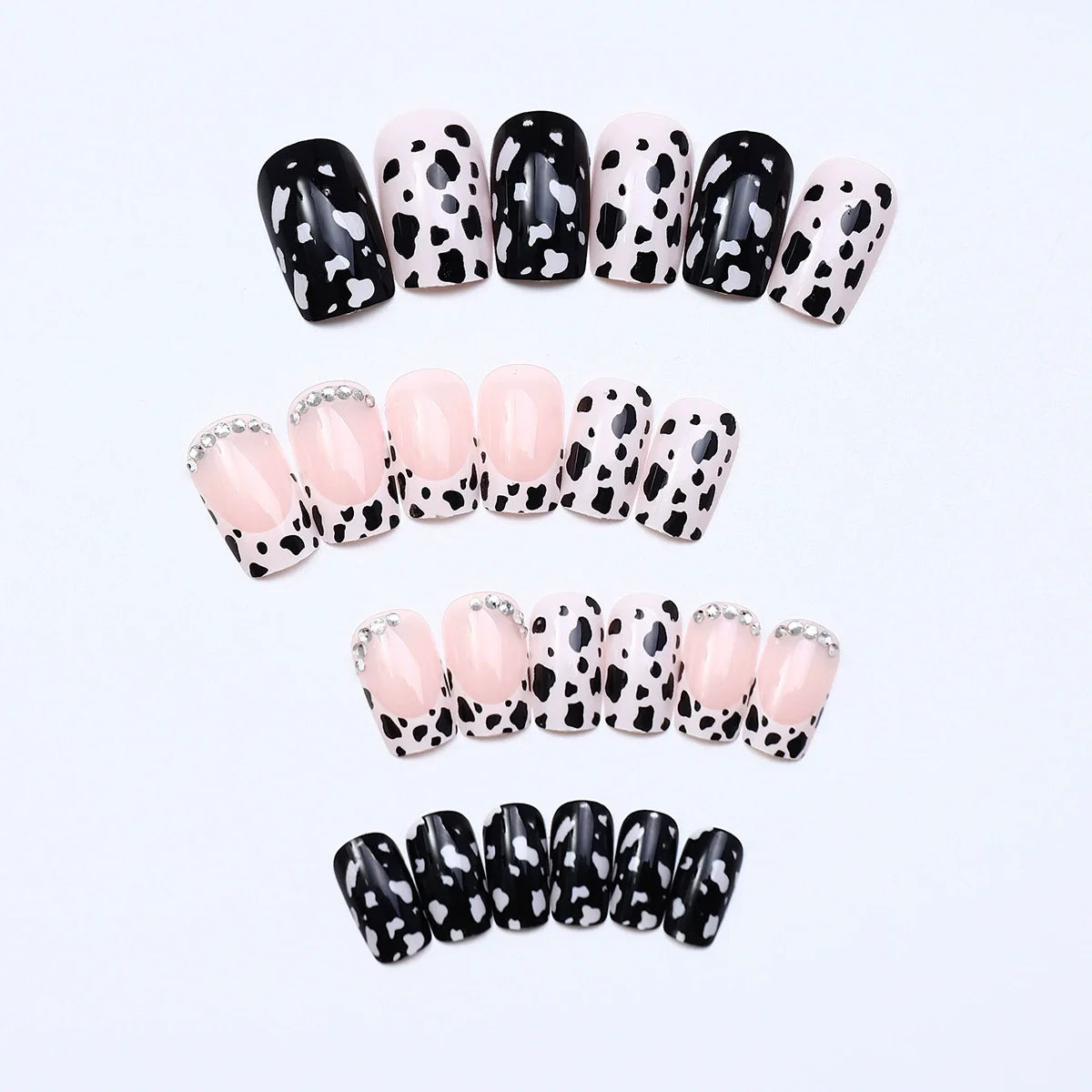 12 Sizes-24 Pcs Press On Nails CDJ-2-214