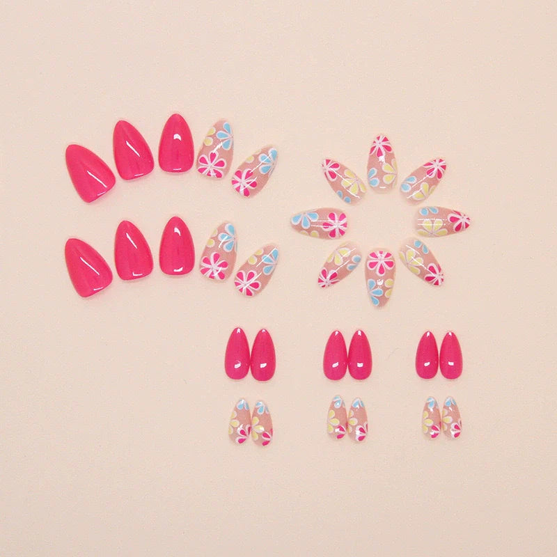 12 Sizes-24 Pcs Press On Nails A316