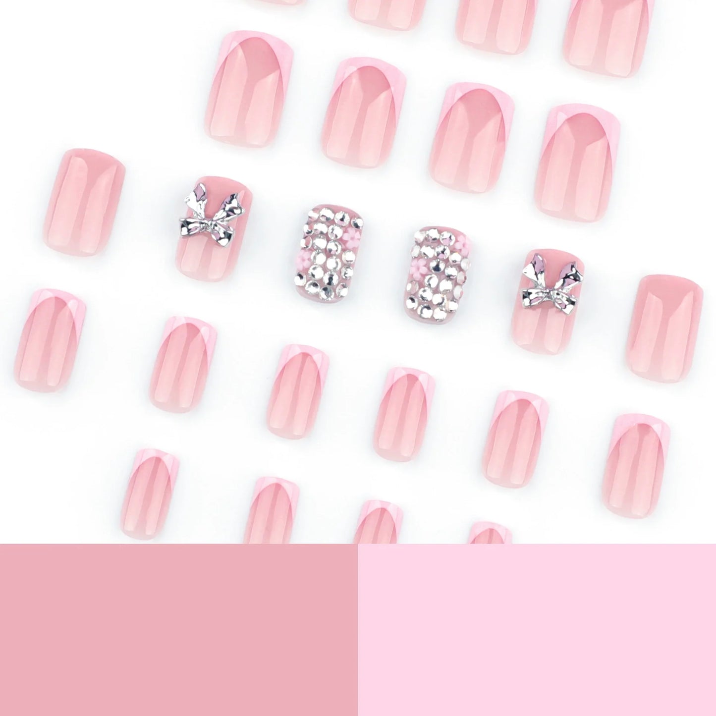 12 Sizes-24 Pcs Press On Nails JP3658