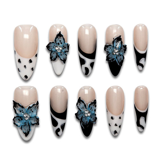 Handmade Fake Nails Trendy Art Beauty Designs
