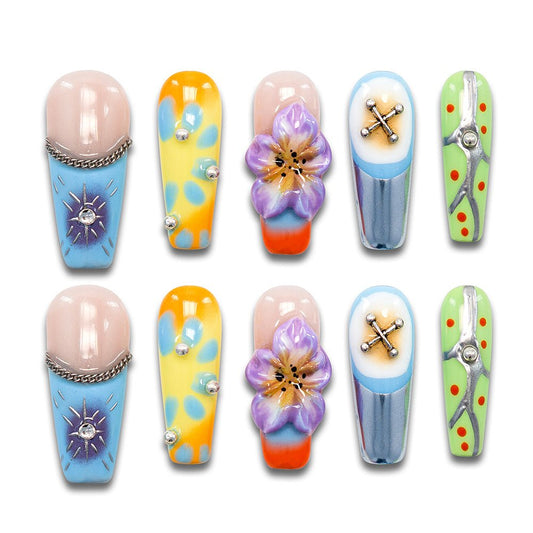 Witty Whimsical Handmade Coffin Nails 12004