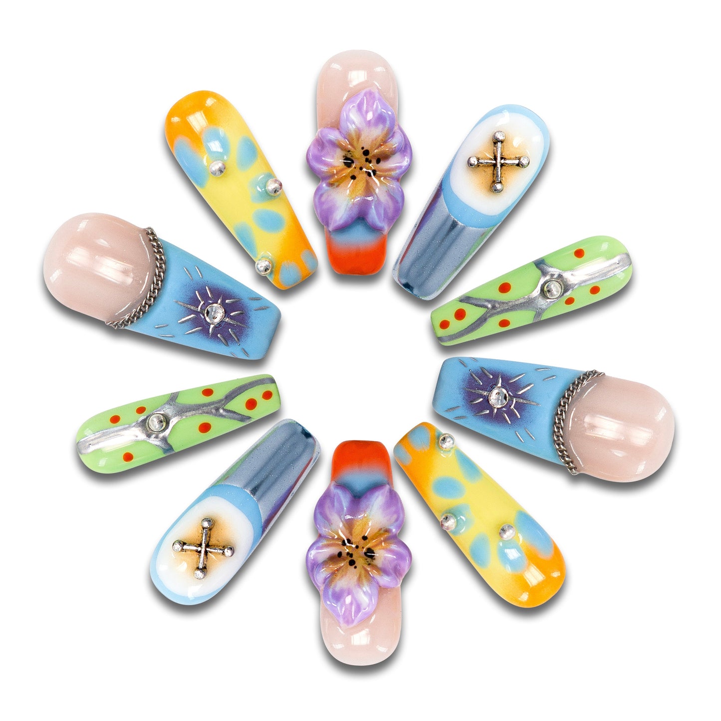 Witty Whimsical Handmade Coffin Nails 12004