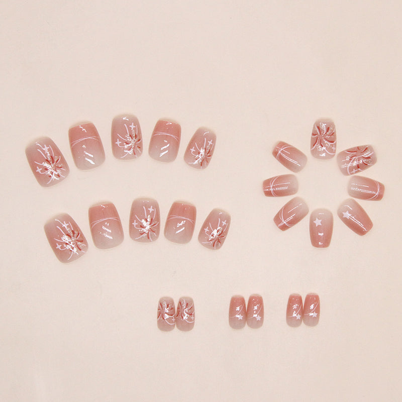12 Sizes-24 Pcs  Press On Nails R831