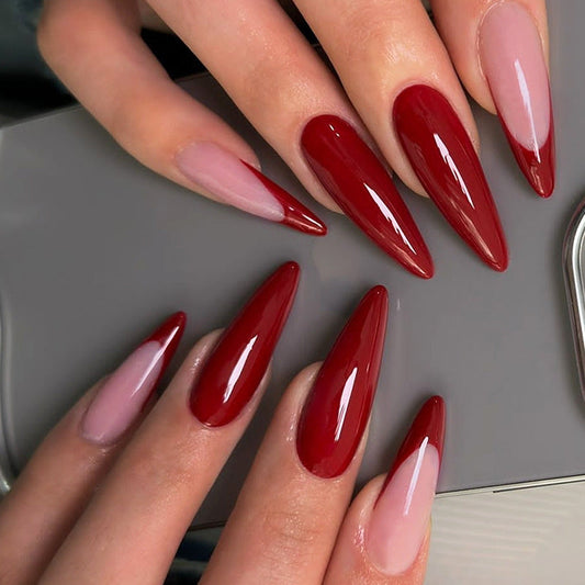 12 Sizes-24 Pcs  Press On Nails XL-102-82