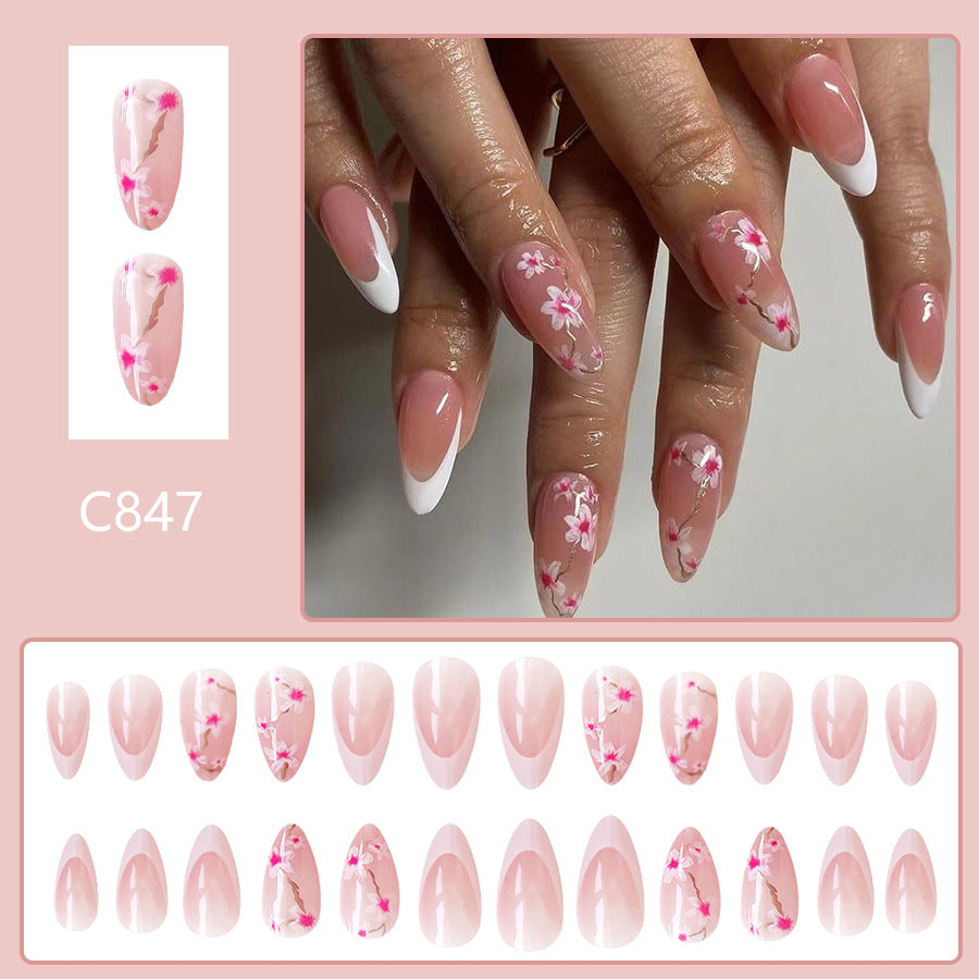 12 Sizes-24 Pcs  Press On Nails C847