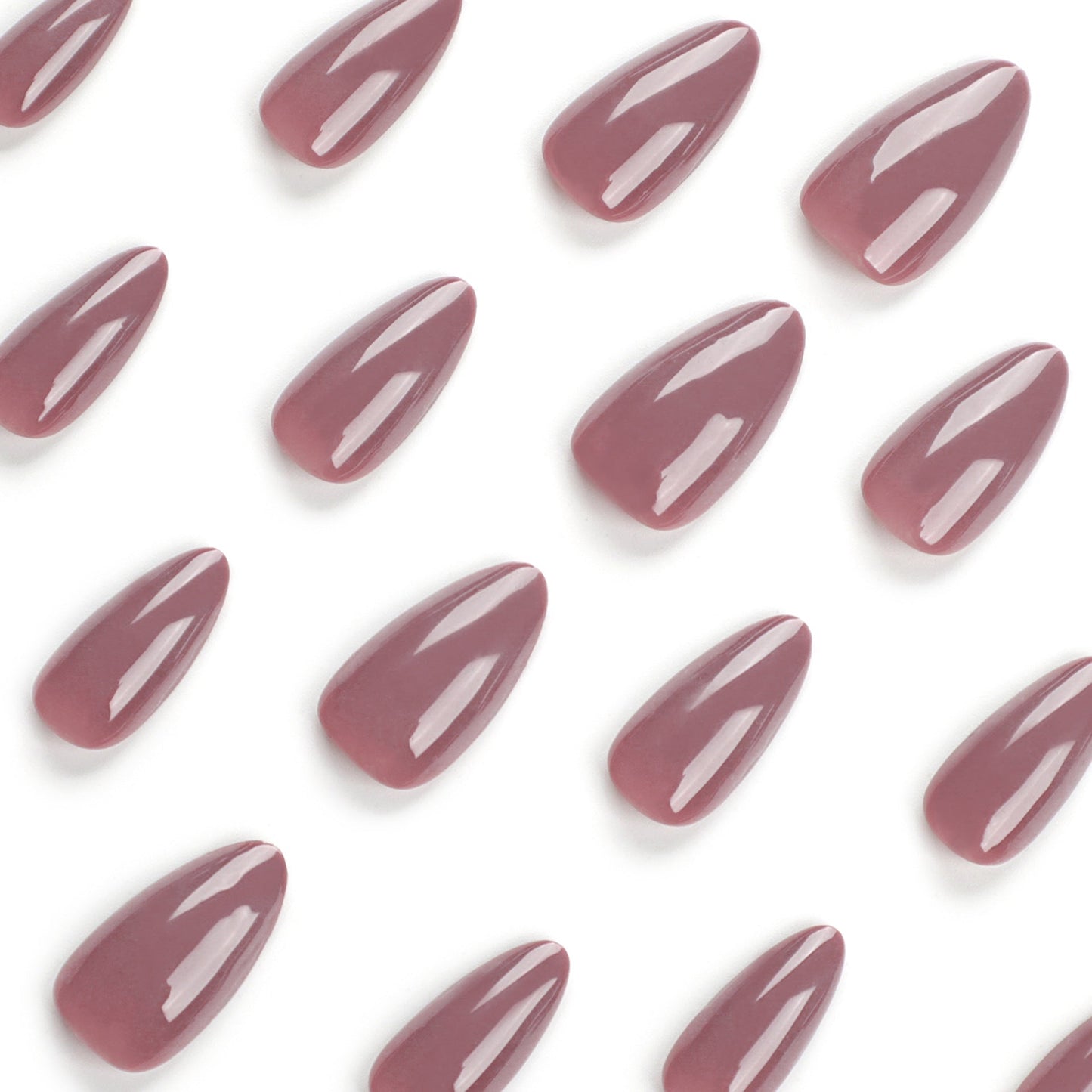 Almond Glossy Medium Press on Nails