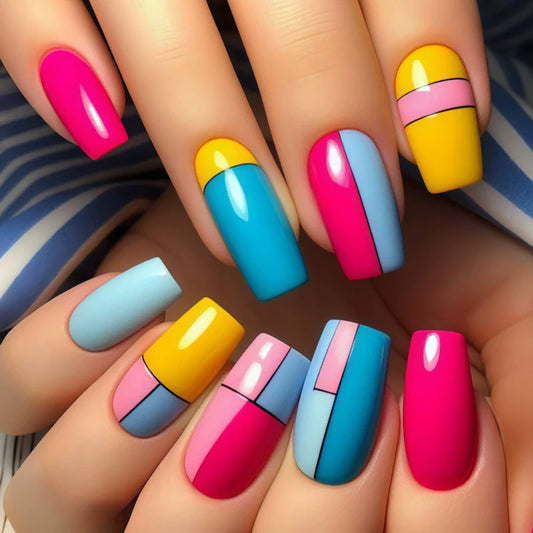 12 Sizes-24 Pcs  Press On Nails Y559