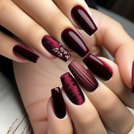 12 Sizes-24 Pcs  Press On Nails W1826