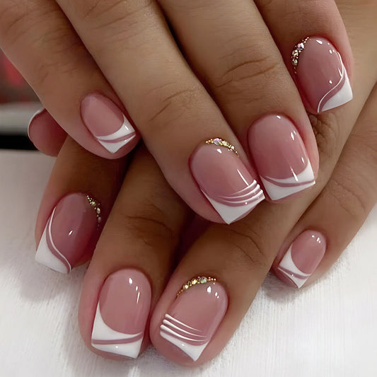 12 Sizes-24 Pcs  Press On Nails DZ156-B7