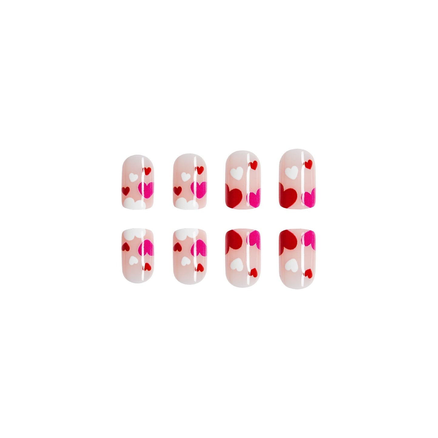 Glossy Medium Square Press on Nails