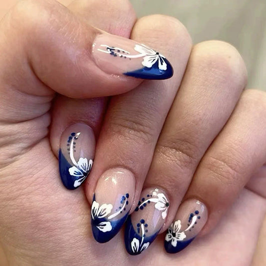 12 Sizes-24 Pcs Press On Nails JB249