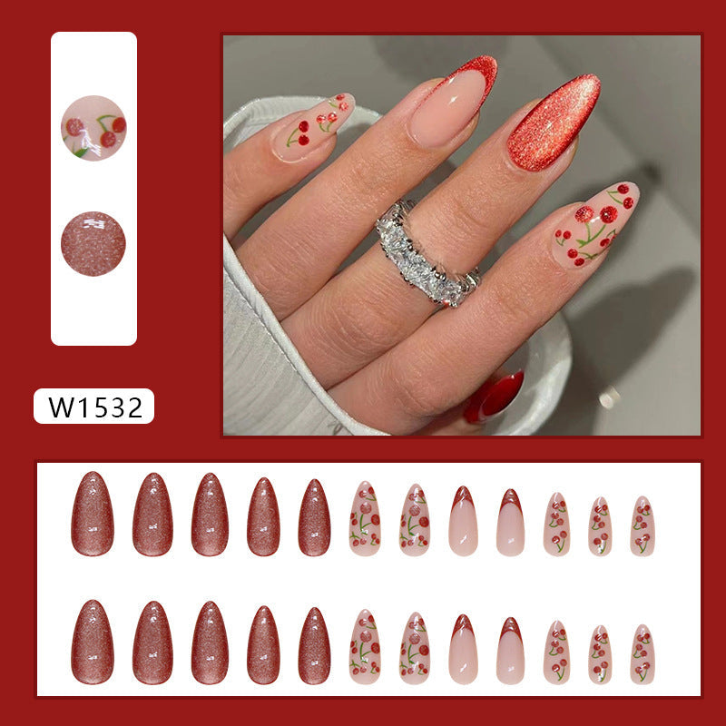 12 Sizes-24 Pcs  Press On Nails W1532