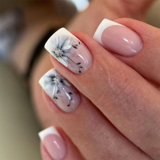 12 Sizes-24 Pcs  Press On Nails C752