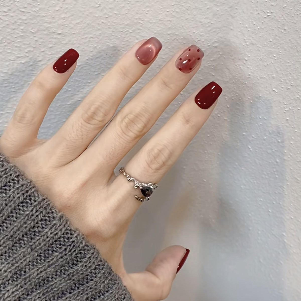 12 Sizes-24 Pcs  Press On Nails MY125