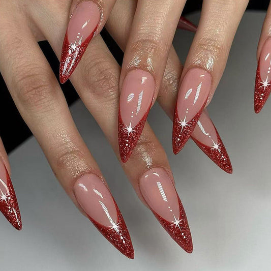 12 Sizes-24 Pcs  Press On Nails C762