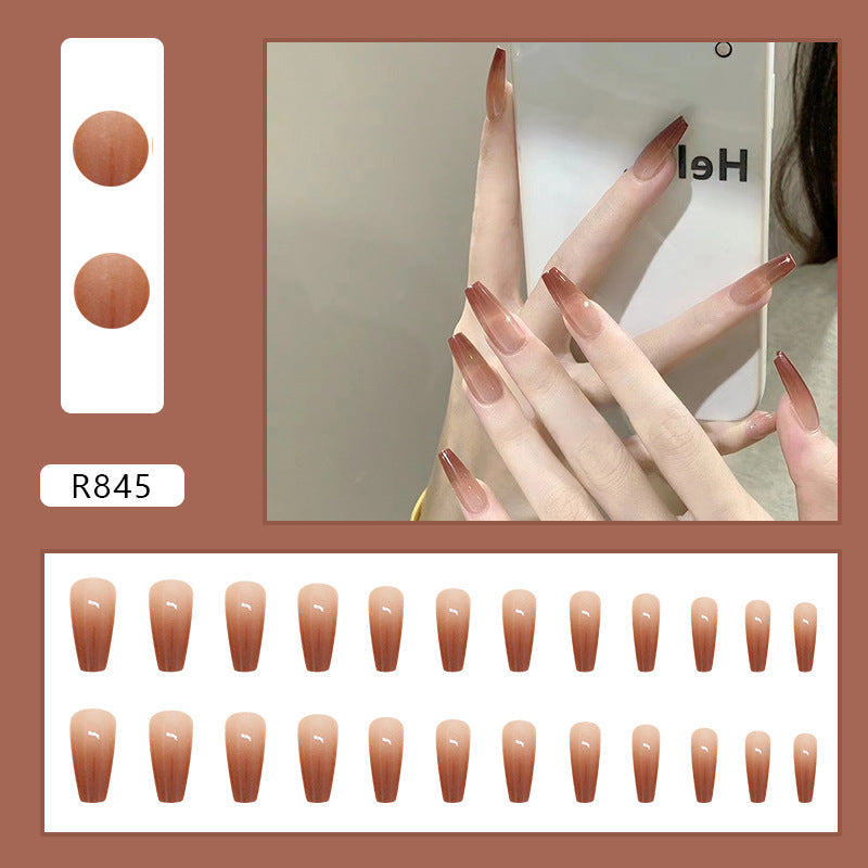 12 Sizes-24 Pcs  Press On Nails R845