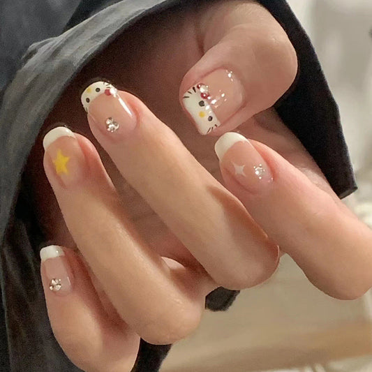 12 Sizes-24 Pcs  Press On Nails DZ264