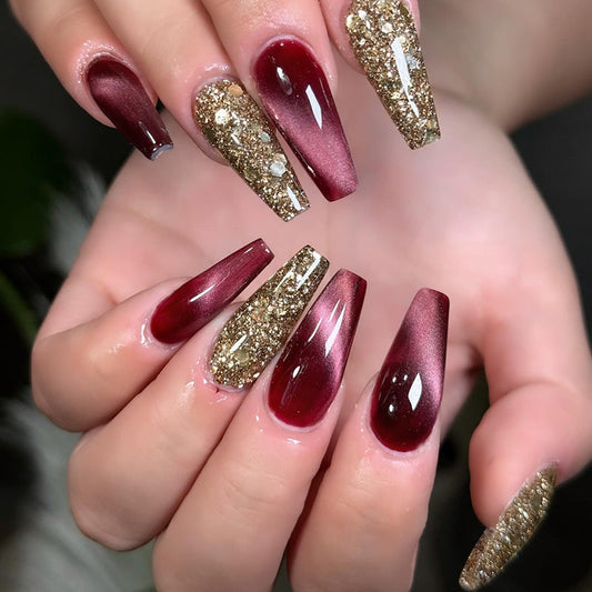 12 Sizes-24 Pcs  Press On Nails W1873