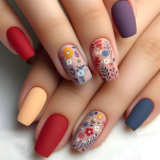 12 Sizes-24 Pcs  Press On Nails DY1649-B7