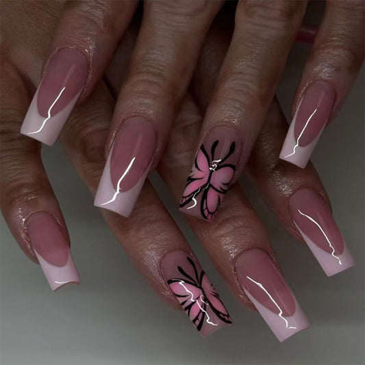12 Sizes-24 Pcs  Press On Nails C790