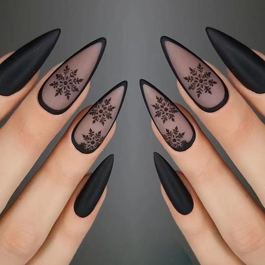 Almond Long Matte Press on Nails