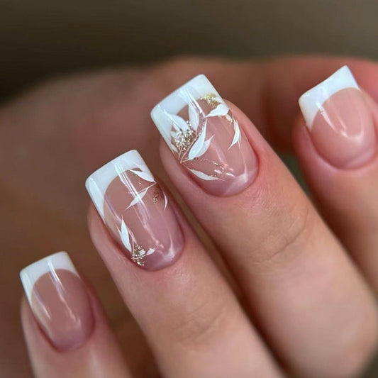 12 Sizes-24 Pcs  Press On Nails C648