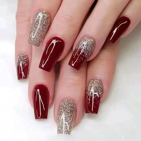 12 Sizes-24 Pcs  Press On Nails W441