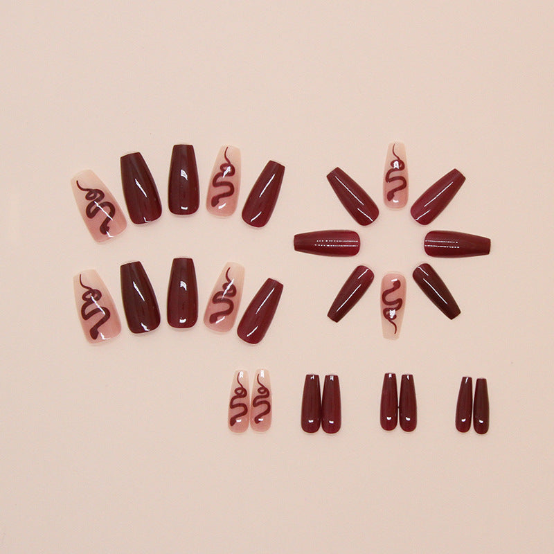 12 Sizes-24 Pcs  Press On Nails W1682