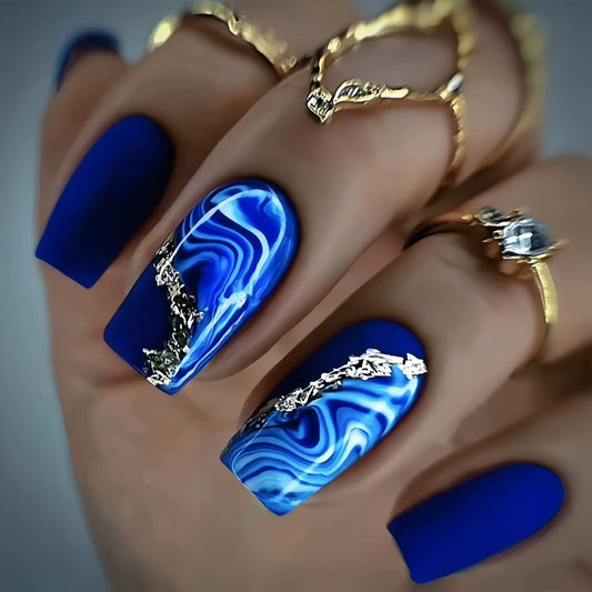 12 Sizes-24 Pcs  Press On Nails Y187