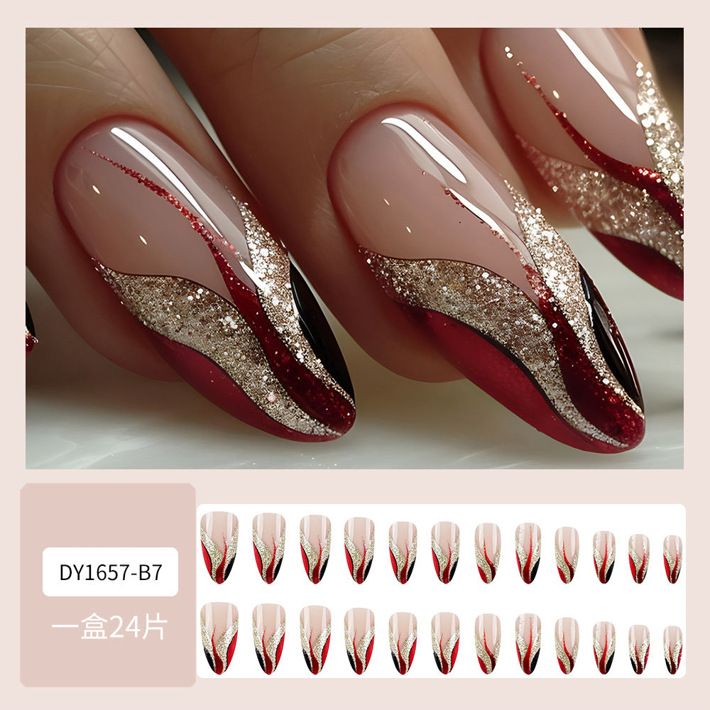 12 Sizes-24 Pcs  Press On Nails  DY1657-B7