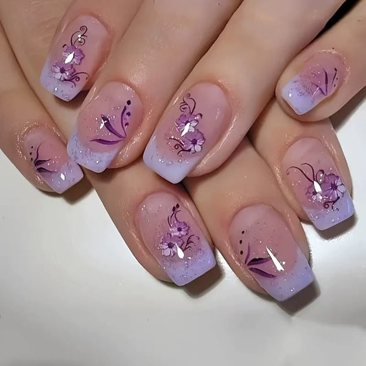 12 Sizes-24 Pcs  Press On Nails SW001