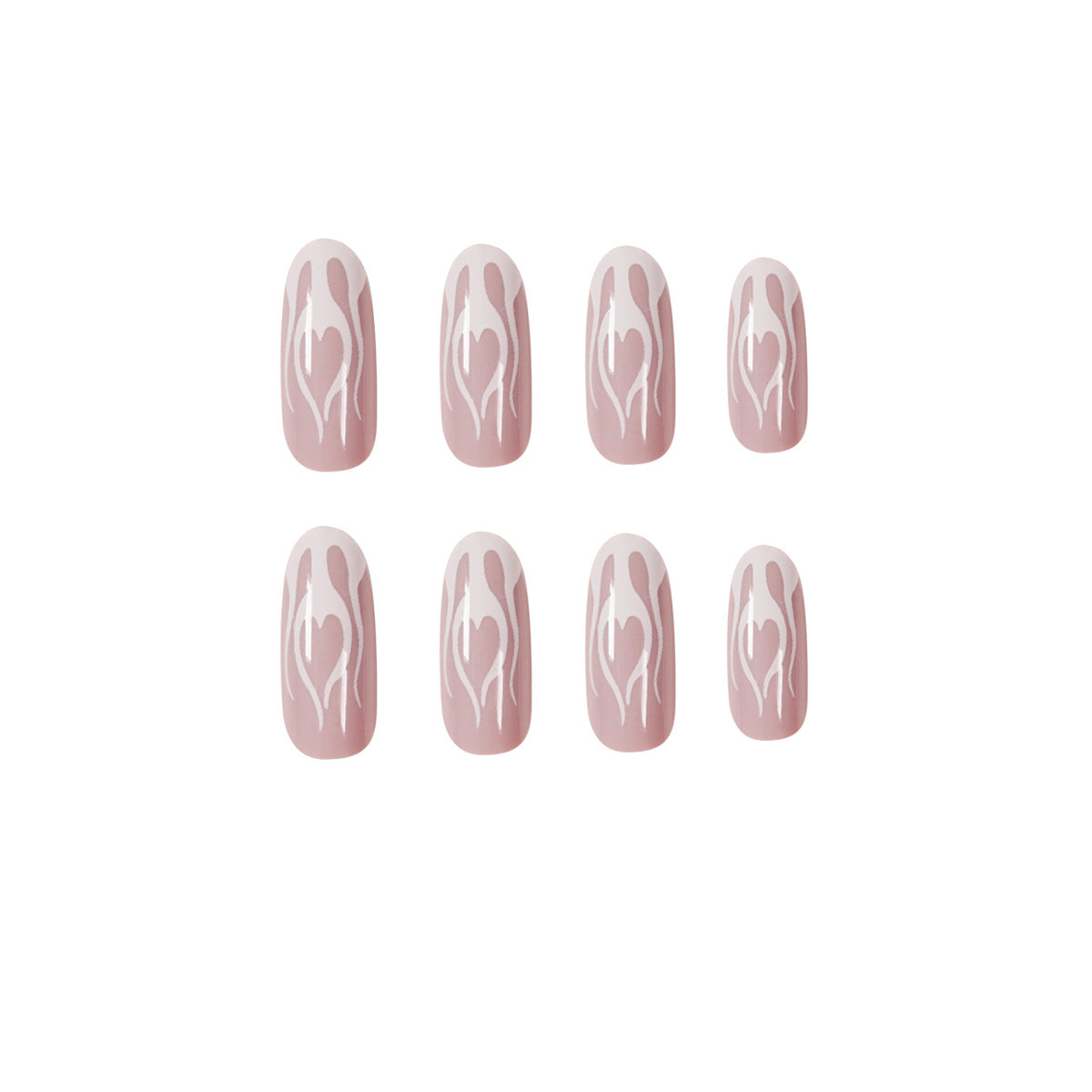 Almond Matte Medium Oval Press on Nails
