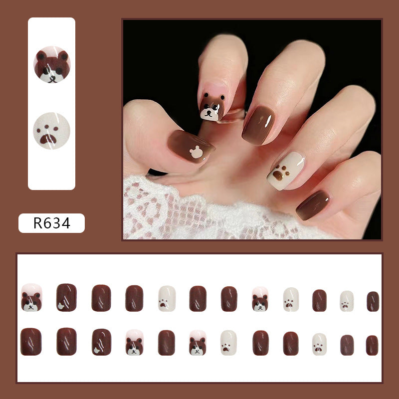 12 Sizes-24 Pcs  Press On Nails R634