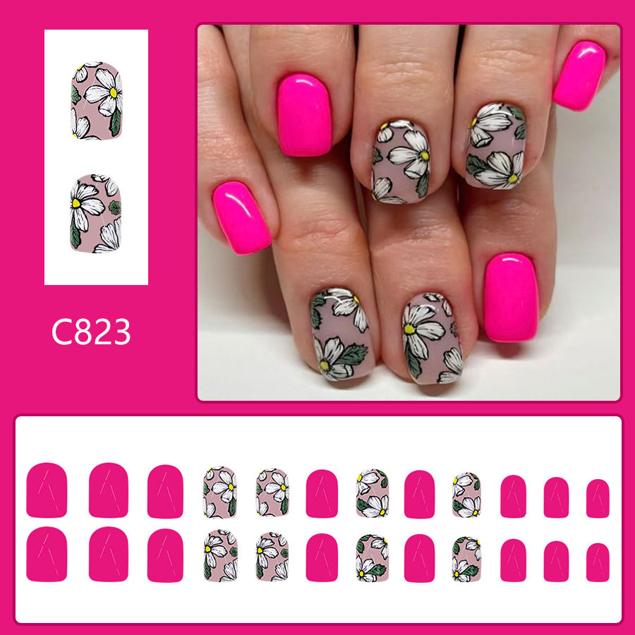 12 Sizes-24 Pcs  Press On Nails C823