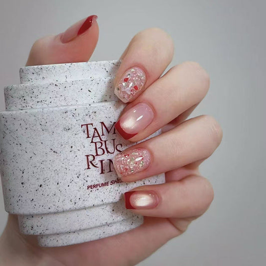 12 Sizes-24 Pcs Press On Nails My154