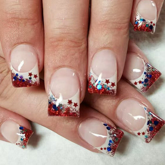 12 Sizes-24 Pcs  Press On Nails C852