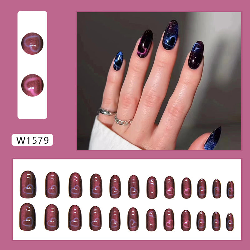 12 Sizes-24 Pcs  Press On Nails W1579