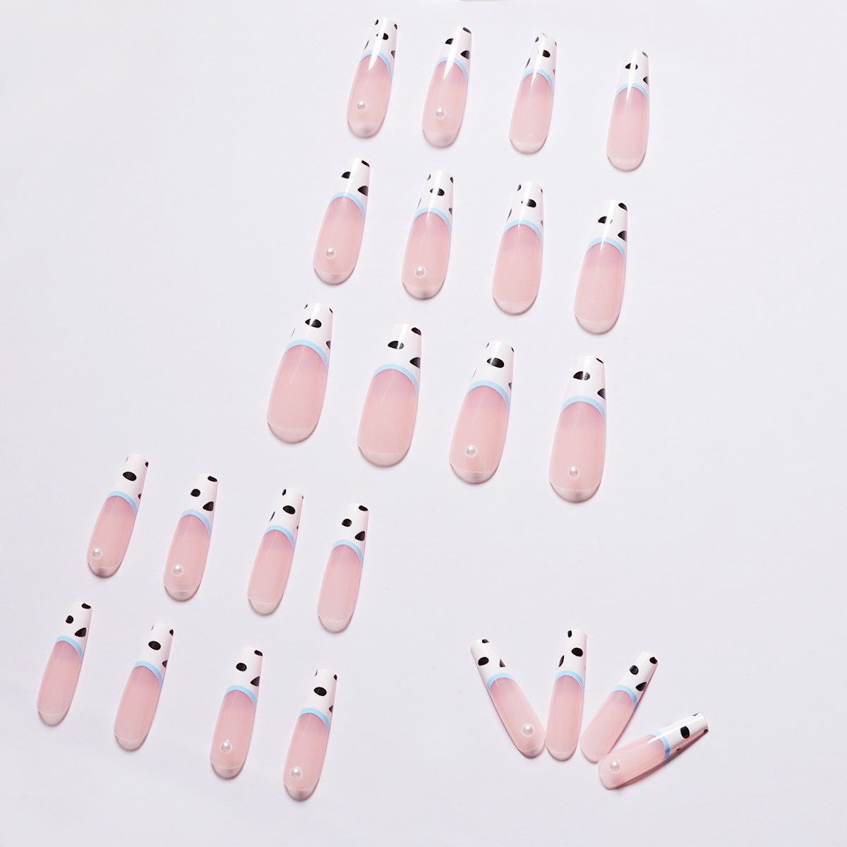French Glossy Medium Square Press on Nails