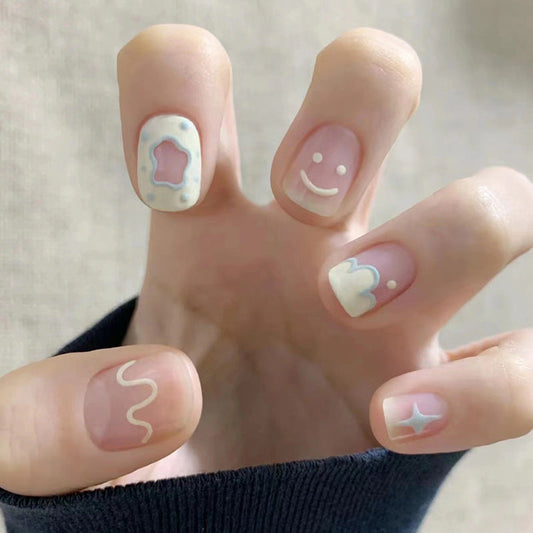 12 Sizes-24 Pcs  Press On Nails R757